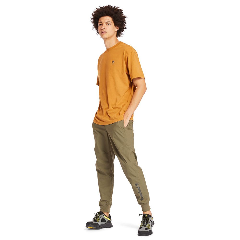 Timberland Mens Pants Woven Jogger - Olive - India NX7284159